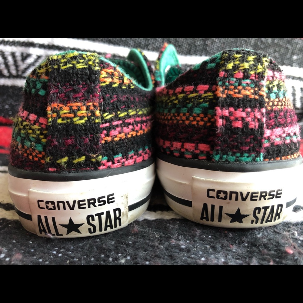 Multi Color Low Top Converse - Picture 2 of 6